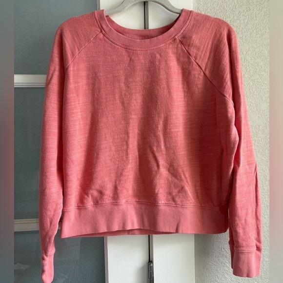 J. Crew - Vintage‎ cotton terry crewneck pullover - Sz Small - 100% Cotton -Pink - Picture 2 of 5